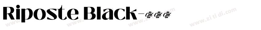 Riposte Black字体转换